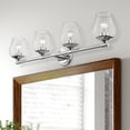 thumbnail image 2 of 17474-05 Livex Lighting Willow - 4 Light Bath Vanity In Transitional Style-9.5 Inches Tall and 35.5 Inches Wide-Polished Chrome Finish, 2 of 10