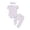 White, variant on THDHVS Baby Girl Outfits,Fashion Print Flutter Sleeve Top Elastic Waist Pants and Headband Soft 3 Piece Set for Baby Nursery and Playtime,Toddler Girl Clothes 0-6 Months