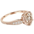 thumbnail image 2 of Pompeii 1ct Vintage Morganite & Diamond Ring 14K Rose Gold (H/I,I1-I2), 2 of 3