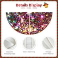 thumbnail image 3 of Bingfone Christmas Tree Skirt Mat Christmas Decoration Interior 36" -Color Shiny, 3 of 6