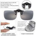 thumbnail image 2 of Gafas de sol Clip On CAXMAN JESSIEDANTON con lente gris polarizada, 2 of 6