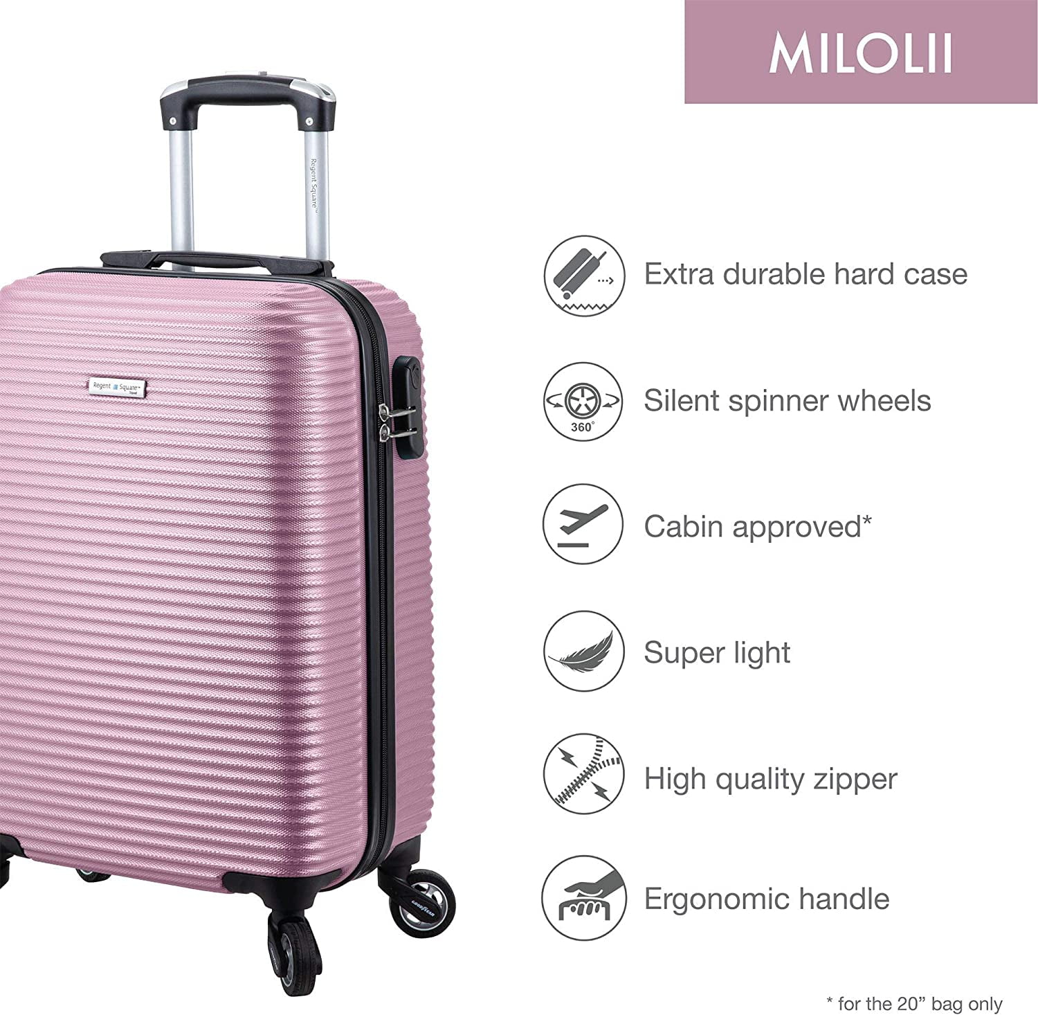esthetisch gebruik Indringing Regent Square Travel - Luggage Set Anti-Scratch Texture Hard Shell With Spinner Silent Goodyear Wheels And Integrated Lock- Set of 3 Pieces - Hard Case - Morning Rose - Walmart.com esthetisch gebruik Indringing Regent Square Travel - Luggage Set Anti-Scratch Texture Hard Shell With Spinner Silent Goodyear Wheels And Integrated Lock- Set of 3 Pieces - Hard Case - Morning Rose - Walmart.com