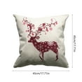 thumbnail image 7 of Peacheart Christmas Snowman Throw Pillow 18" x 18", Stuffed Christmas Cushion for Bed Sofa Couch Xmas Winter Holiday Party Home Bedroom Living Room Decor, 7 of 7