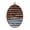 Color 2, variant on Canvas Wall Art Old Rusty Galvanized Metal Panel Surface Corrosion Rust Stripes Oval Framed Canvas Prints Vintage Wall Hanging Decor for Home Decorations 8.6"x11.4"