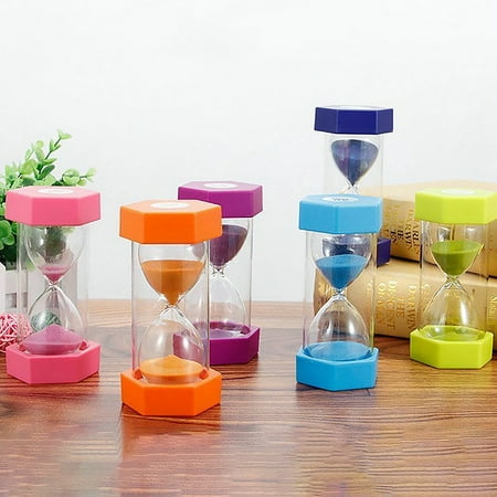 

KAOU 5/10/15/20/30min Hourglass Sandglass Sand Clock Kitchen Timer Child Game Toy Random Color