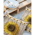 thumbnail image 3 of Outdoor Throw Pillow Cover Farm Watercolor Sunflowers Waterproof Cushion Covers 2 Pack Vintage Rustic Wooden Plank Pillow Cases Home Decoration for Patio Garden Couch Sofa, 3 of 7