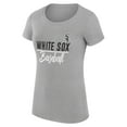 thumbnail image 2 of Women's G-III 4Her by Carl Banks Heather Gray Chicago White Sox Super-Slim Fit Lightweight Team Graphic T-Shirt, 2 of 3