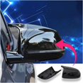 thumbnail image 5 of Tapa de espejo retrovisor de coche, tapas de espejo lateral para tapas de espejo retrovisor lateral de coche, Accesorios Negros, carcasa de espejo retrovisor, 5 of 5