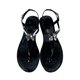 thumbnail image 1 of Bmisegm Ladies Summer Rhinestone Butterfly Jelly Clip Toe Beach Big Size Flat Transparent Sandals Womens Sandals Summer Black 7, 1 of 5