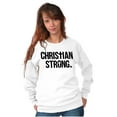 thumbnail image 4 of Christian Strong Religious Faith Unisex Plus Fleece Graphic Sweatshirt Brisco Brands 5X, 4 of 5