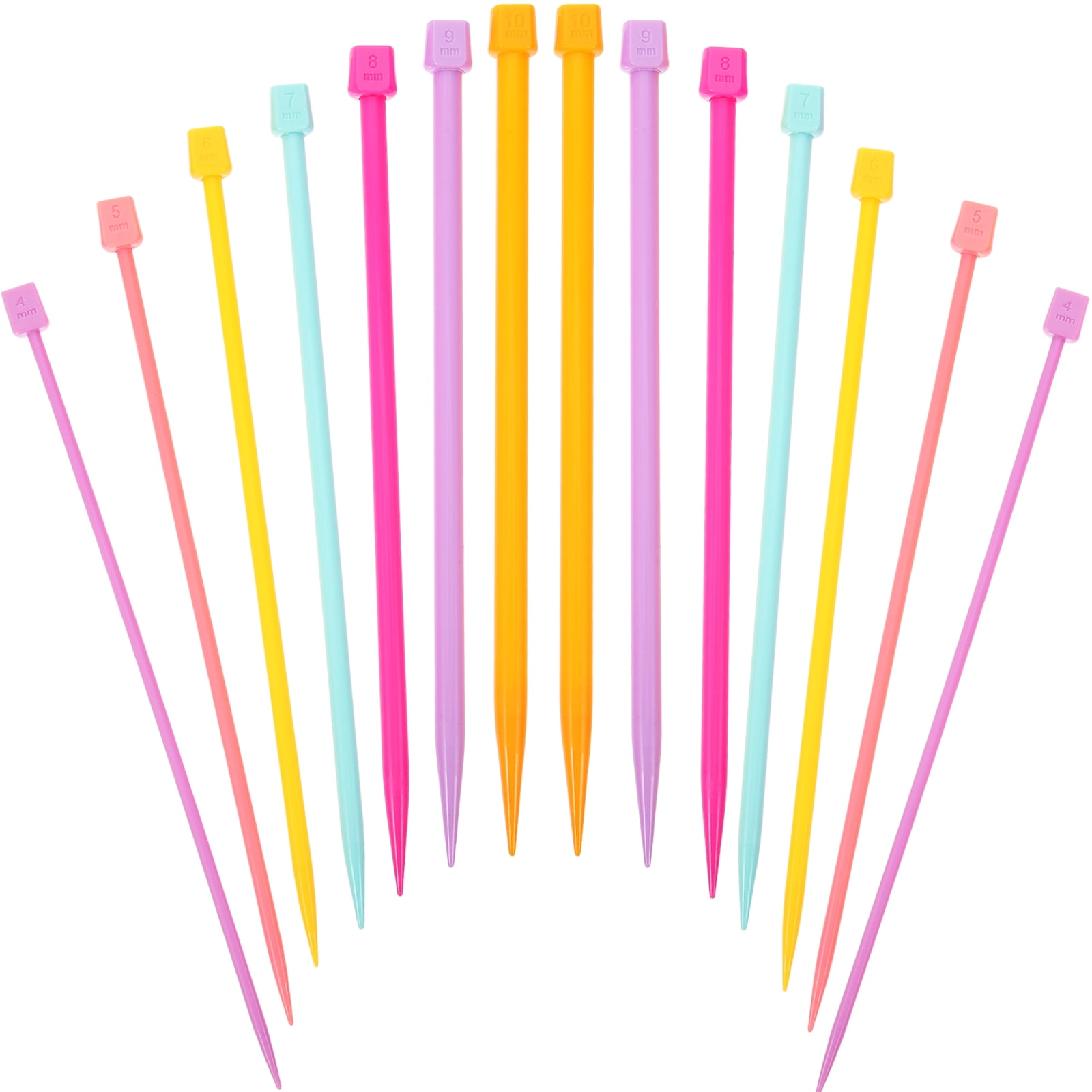 20-Piece U-Shaped Cable Stitch Holders – 4 Sizes Plastic Knitting Needles For Cable Patterns, Colorful & Smooth
