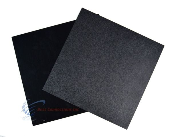 2 Units Black ABS Sheet 1/8" .125" X 12" X 24" Haircell Textured One Side 