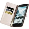 thumbnail image 4 of for iPhone SE2/SE 3rd 2022/7/8 4.7" Phone case[RFID Blocking Leather],[3 Credit Card Slot] Flip Folio Book Shockproof Protector,Holder Stand case,Women Men for Apple SE Wallet Cover,White, 4 of 11