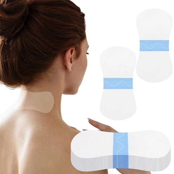 NOGIS 50 Pcs Instant Neck Lift Tape Invisible Behind Neck Pre-assembled Jaw Jowl Tape Lifting for Women, 1.97'' x 3.94''