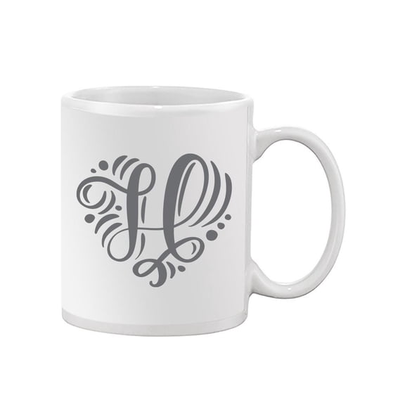 Cool Letter H Design Mug Unisex's -Image by Shutterstock