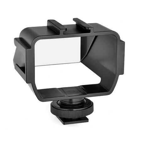 Image of Andoer Universal Camera Selfie Mirror with 3 Cold Shoe Mounts for /Nikon Mirroless Cameras