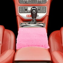 Raindrops Pink Armrest Cover for Car Soft Console Pad 1 Set Auto Center Armrest Decoration Protector Fits Most Vehicles