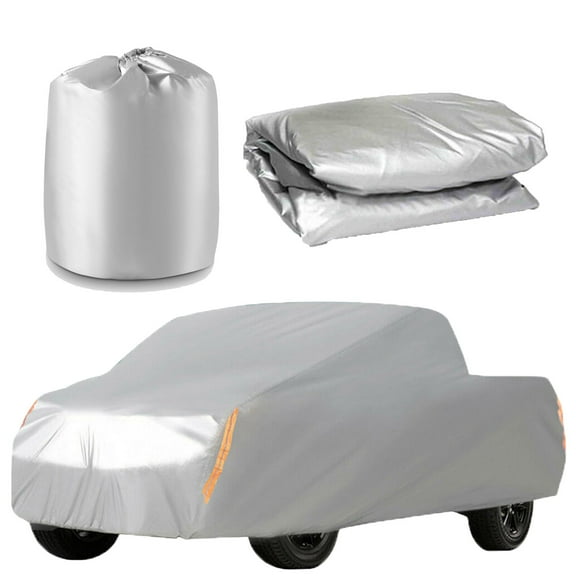 munirater All Weather Protection Heavy Duty Outdoor Pickup Truck Cover Sun UV Rain Resistant Replacemenet for Universal Pickup Truck up to 210" L x 70" W x 65" H
