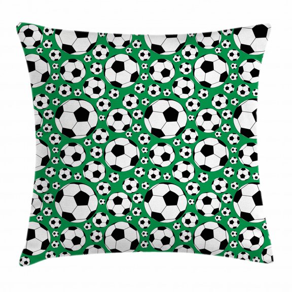 Ambesonne 24" x 24" Black Polyester Decorative Pillow Case