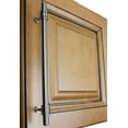 thumbnail image 3 of GlideRite 7-5/8 in. Center Barrel Ring Bar Pull Solid Cabinet Hardware Handles, Satin Nickel, Pack of 10, 3 of 5
