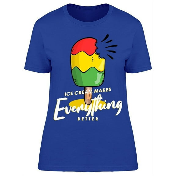 I Just Need Ice Cream T-Shirt Women -Image by Shutterstock, Female 3X-Large