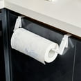 thumbnail image 4 of Effortless One Hand Installation Tissue Paper Holder Printed Bathroom Toilet Paper Holder Wall Mounted Self Adhesive Quick Install Roll Paper Organizer For Under Cabinet Rentals, 4 of 9