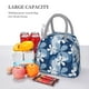 thumbnail image 5 of Fotbe Flower Bolsa de Almuerzo con Estampado, Lonchera Aislada, Contenedor de Comida Reutilizable Tipo Cooler a Prueba de Fugas, 5 of 6