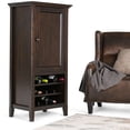 thumbnail image 2 of Simpli Home Amherst Storage Wine Rack Cabinet in Brown, 2 of 3