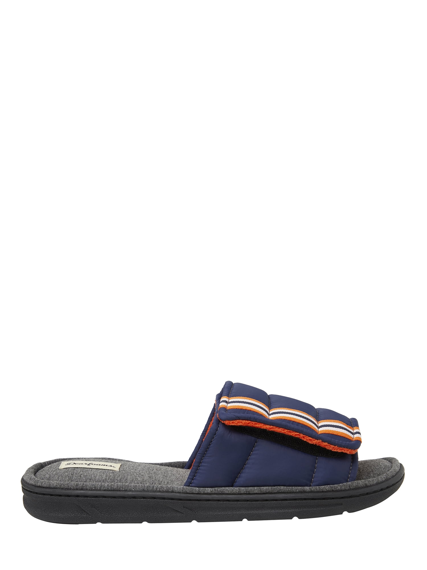 Dearfoams Dearfoams Men's Quilted Adjustable Strap Slide Slippers