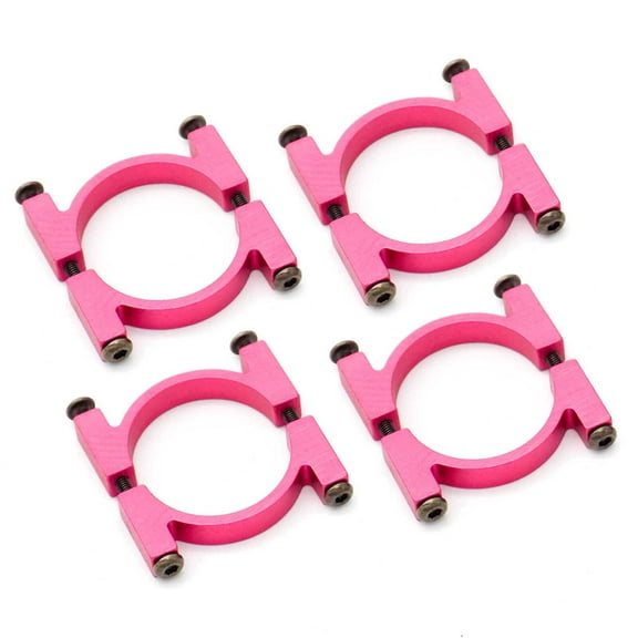 4sets 25mm CNC Aluminum Tube Clamp Mount (Red Anodized)