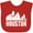 Red, variant on Inktastic Houston Skyline Grunge Boys or Girls Baby Bib