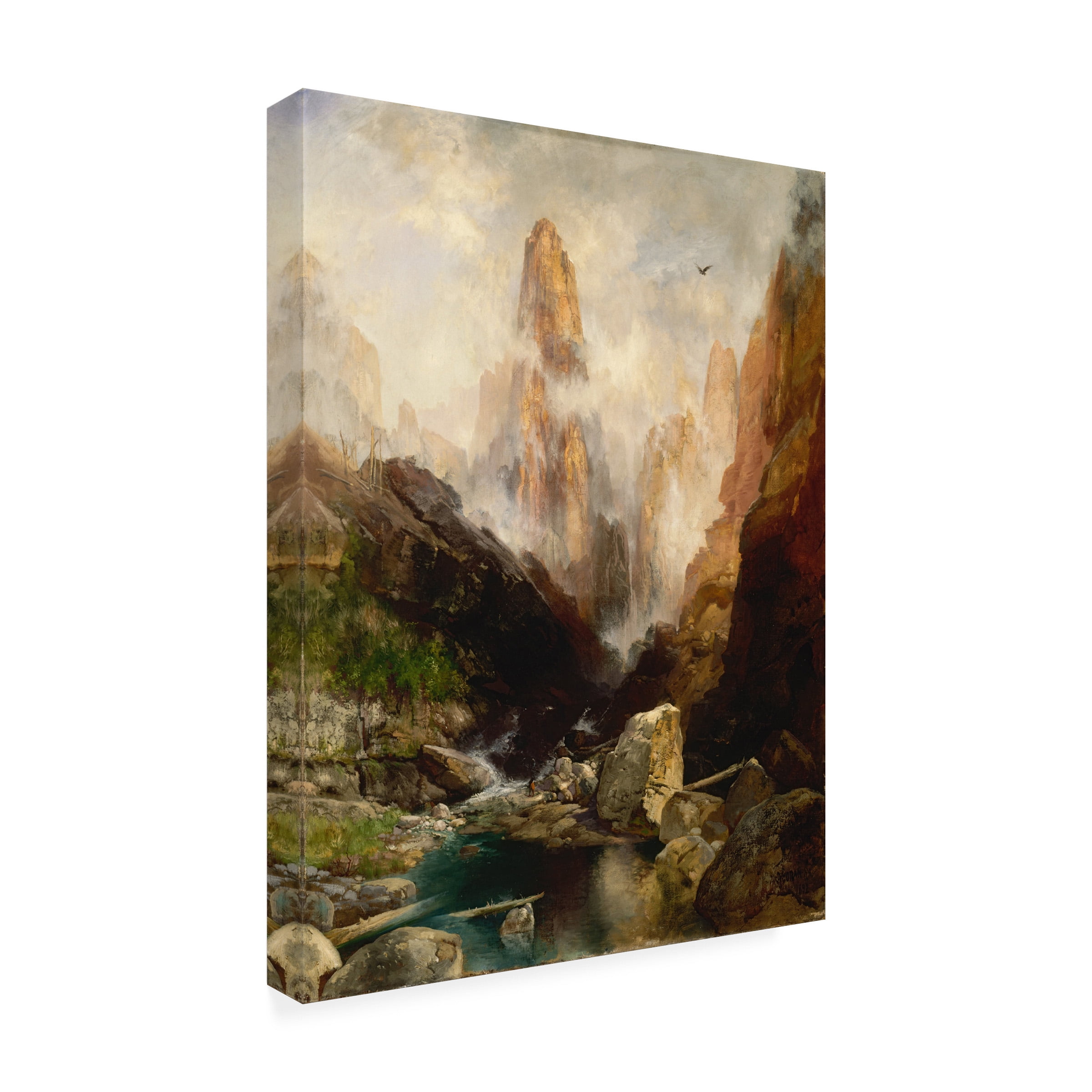 Thomas Moran 'Mist In Kanab Canyon Utah' Canvas Art