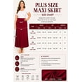thumbnail image 6 of Women's Plus Size High Waist Foldable Elastic Band Relaxed Fit Solid Maxi Skirt, 6 of 6