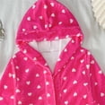 thumbnail image 4 of LIIPEE Girls Hooded Sleepwear Robes Cartoon Graphic Long Sleeve Warm Bathrobes Kids Everyday Homewear 2-10 Years, 4 of 9