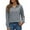 Dark Gray, variant on MIXUE Boho Tops For Women Autumn Winter Solid Color V Neck Lapel Long Sleeve Casual Basic Pullover Shirts For Women T-shirts Activewear,Gray,XL