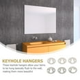 thumbnail image 5 of Pungan keyhole tool Round Mirror Keyhole Shelf Brackets - 15pcs Metal Hangers,0.98"X0.79"X0.04", 5 of 10