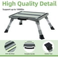 GarfatolRv Safety RV Steps Adjustable Height Folding Platform Step with Glow in The Dark Tapes