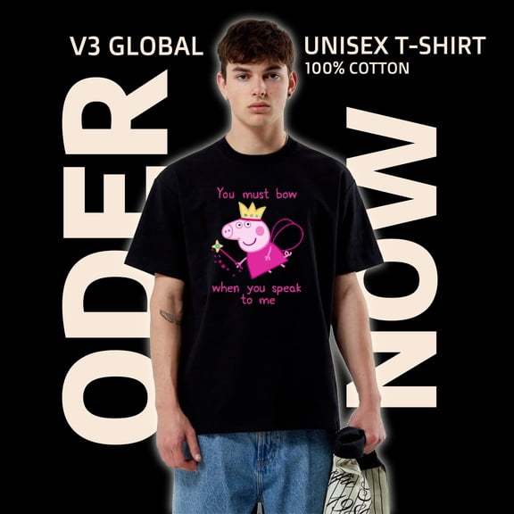 Princess Peppa Pig T-Shirt, for men & women, up to size 5XL.