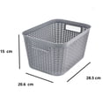 thumbnail image 3 of Set de 6 Canastas Organizadoras IPP Tipo Rattan Gris, 3 of 3