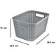 thumbnail image 3 of Set de 6 Canastas Organizadoras IPP Tipo Rattan Gris, 3 of 3
