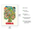 thumbnail image 2 of Cuba - Colorful Pictorial of Various Types of Cuban People - Vintage Travel Poster by Yanes Mayan c.1970s - Fine Art Matte Paper Print (Unframed) 20x26in, 2 of 4