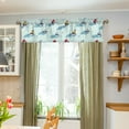 thumbnail image 3 of Yayeee Kitchen Valance Rod Pocket 54" x 18" Living Room Window Curtain, Ice Hockey, 3 of 6