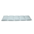 thumbnail image 2 of Modern Floor Pillow Lounger Cover, Soft Colored Skewed Bold Stripes Lines Contemporary Style Simplistic Design, Nap Mat Printed Fabric Case for 5 Pillows, 88" x 27", Pale Blue White, by Ambesonne, 2 of 5