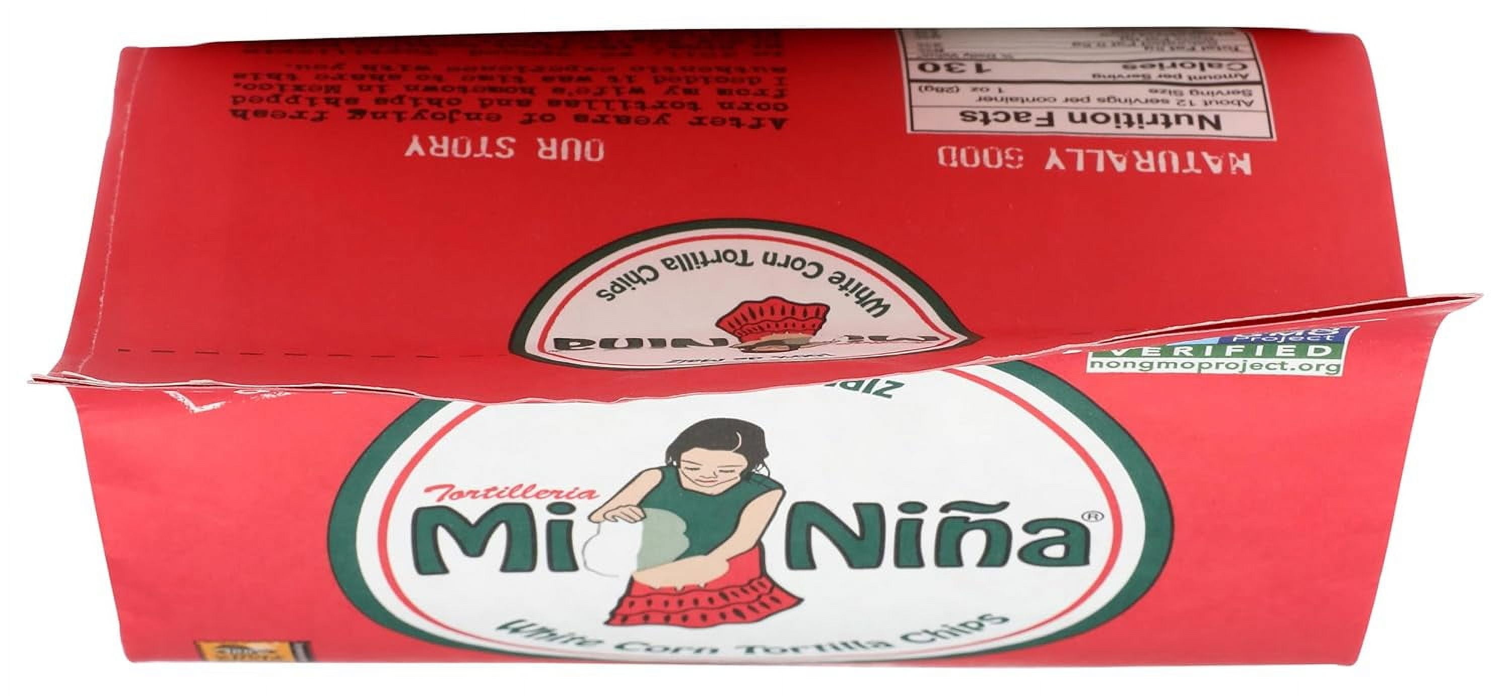 Pack of 9, Tortilleria Mi Niña Pico de Gallo White Corn Tortilla Chips, 12 oz