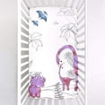 thumbnail image 4 of JumpOff Jo - Fitted Cotton Crib Sheet - Pink Dinosaur, 4 of 7