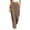 Brown, variant on cocolona Womens Casual High Waist Wide Leg Pants Elastic Waist Drawstring Straight Vacation Lounge Pants with Pockets