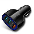 thumbnail image 2 of Quick Charge 3.0 Car Charger 30W 3-Port Car Adapter, QC3.0 Compatible with Galaxy S10 S10e S10+ S9 S8 S7 S6 Edge Plus Note 8 9 10, iSmart Compatible iPhone XS XR X 8 7 Plus, iPad Pro Air Mini and More, 2 of 5