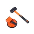 thumbnail image 6 of Heavy Duty Floor Gap Fixer Tool Orange With Hammer, Carbon Steel Suction Cup Flooring Gap Repair Tool For Laminate Hardwood Vinyl Planks Adjustable Height Floor Alignment Tool, 6 of 9
