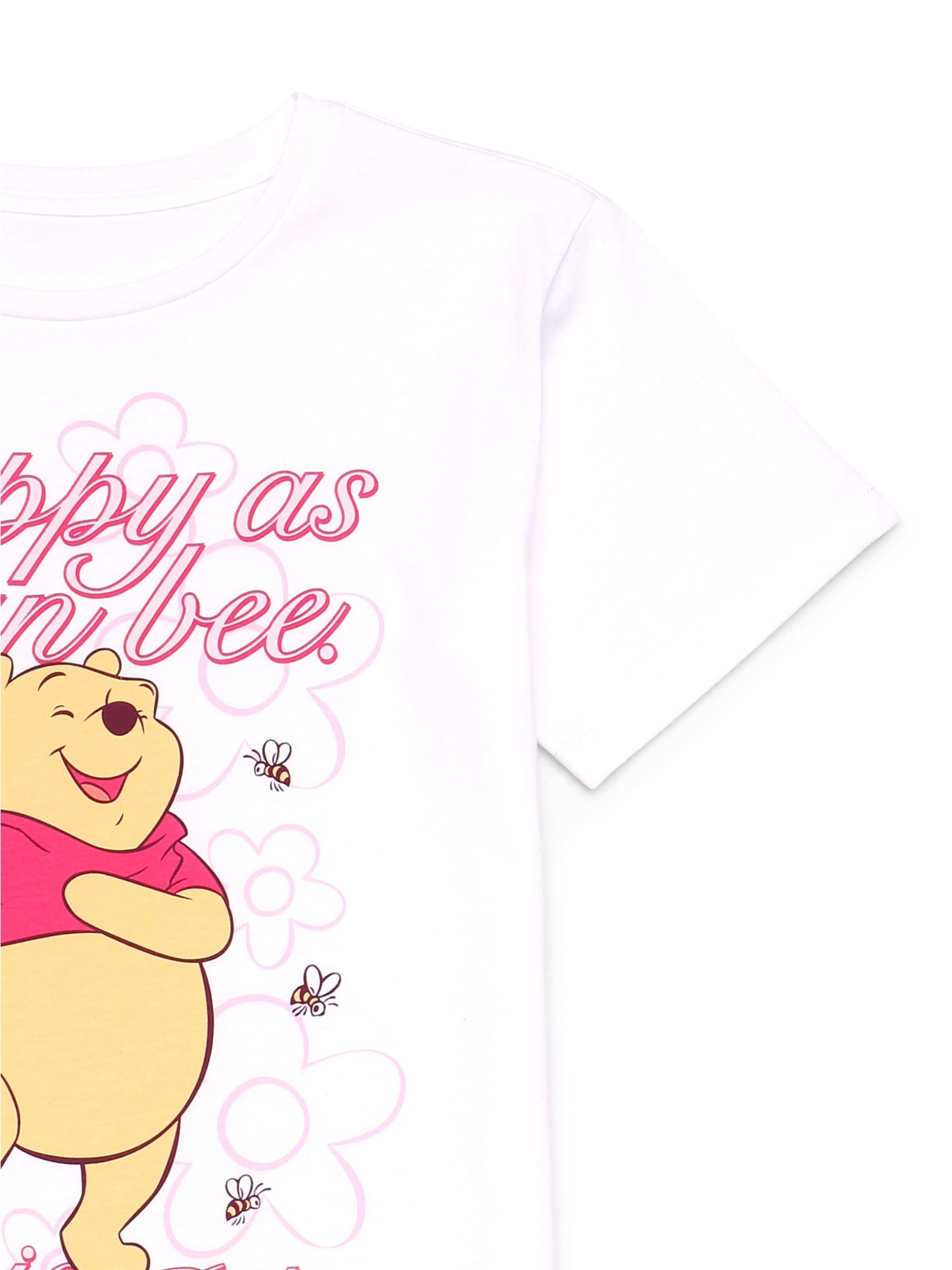 Disney Winnie the Pooh Girls Short Sleeve Graphic T-Shirt, Sizes 4-16