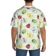 thumbnail image 3 of Easygdp Insects Mens Short Sleeve Button Down,Cuban Shirts for Men，Men's Casual Short-Sleeved Shirt-X-Large, 3 of 5
